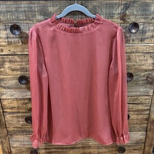 Shop the Mint Ruffled Pink Blouse